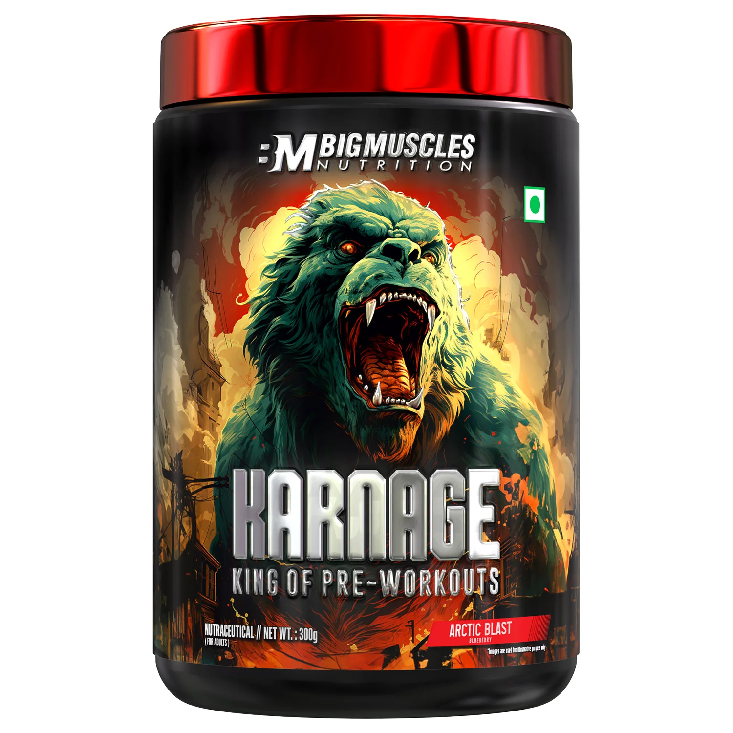 Big muscle karnage red preworkout 300gm